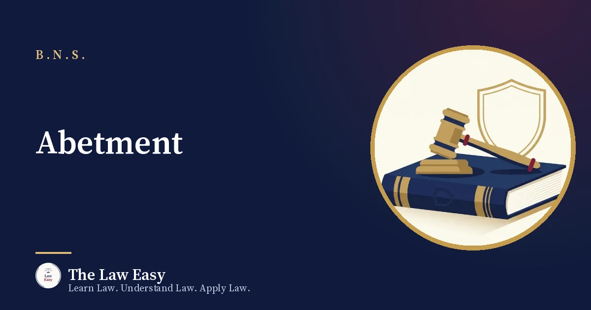 Cover: Abetment