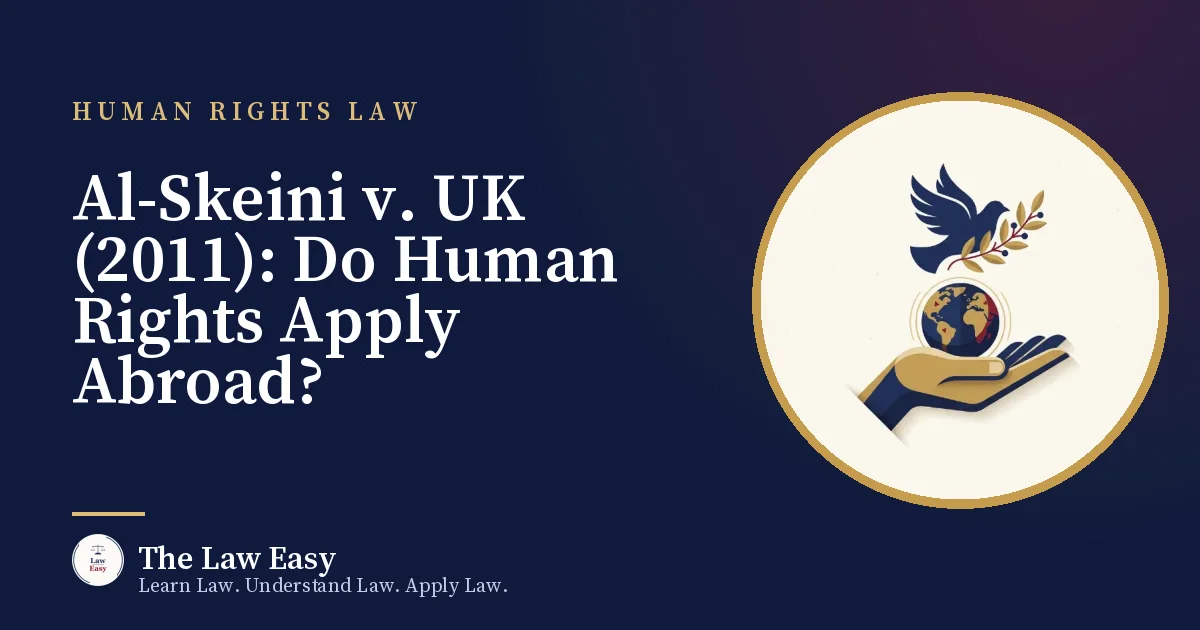 Cover: Al-Skeini v. UK (2011): Do Human Rights Apply Abroad?