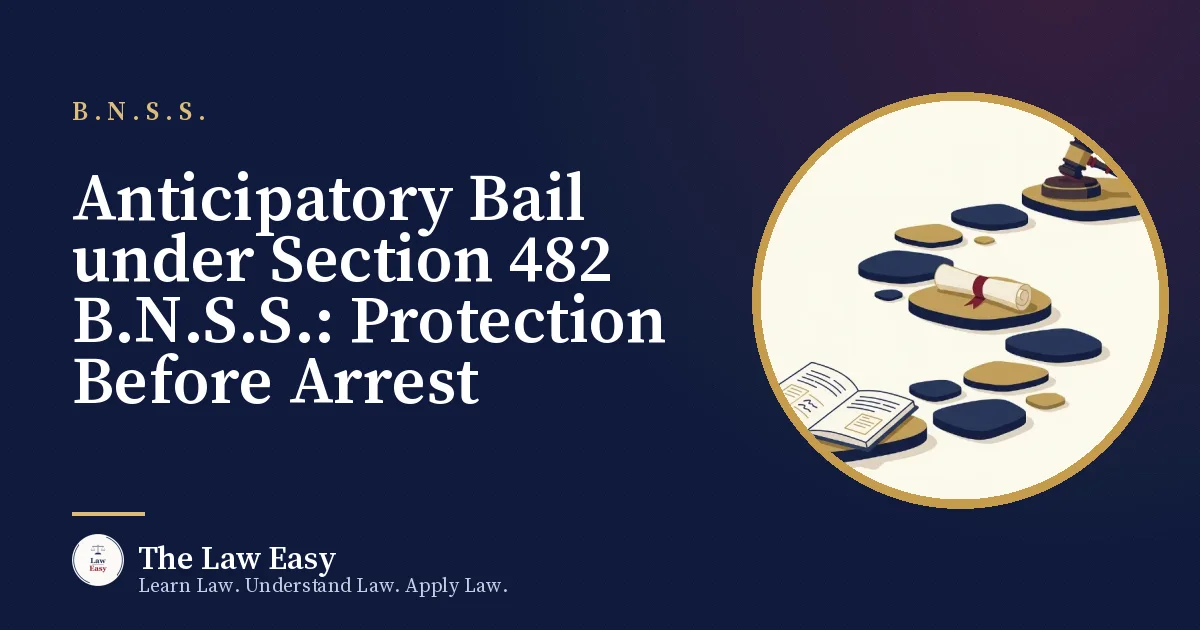 Cover: Anticipatory Bail under Section 482 B.N.S.S.: Protection Before Arrest