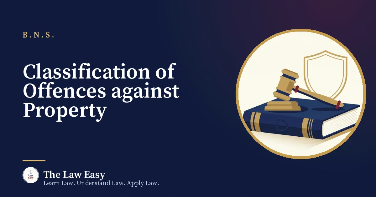 Cover: Classification of Offences against Property