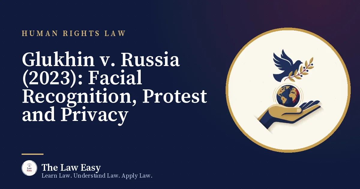 Cover: Glukhin v. Russia (2023): Facial Recognition, Protest and Privacy