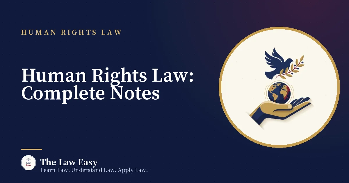 Cover: Human Rights Law: Complete Notes