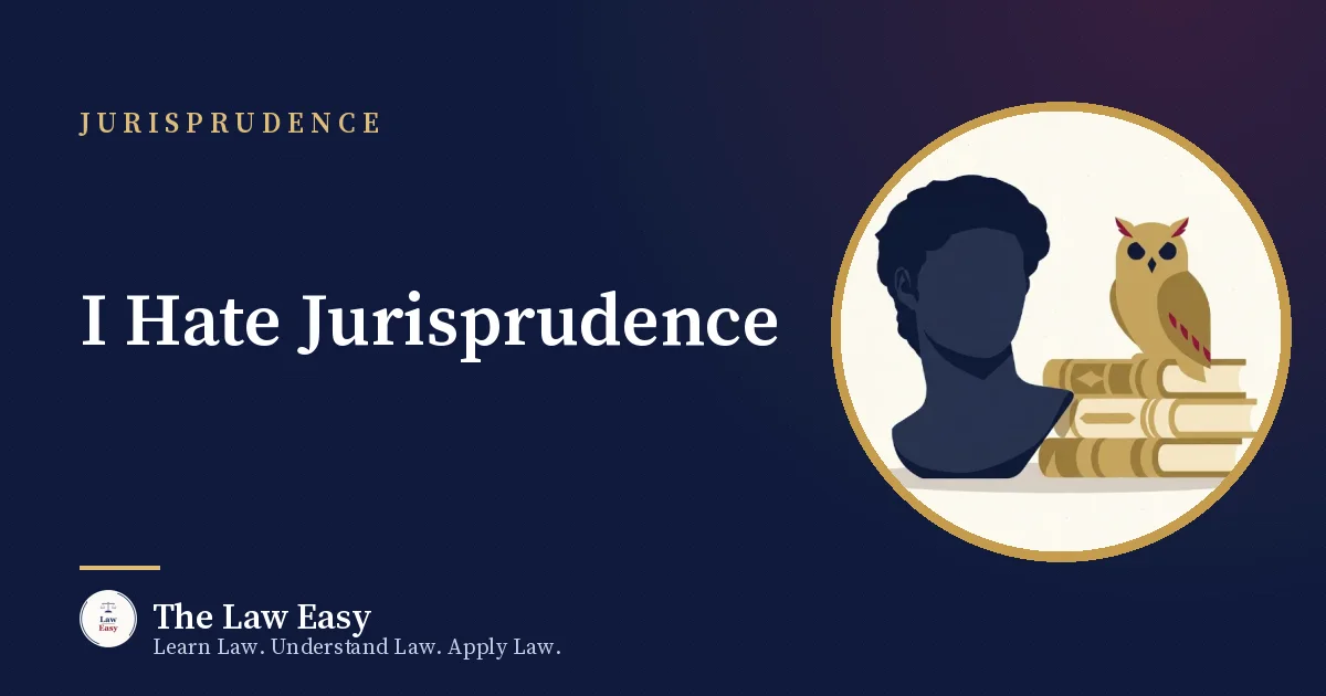 Cover: I Hate Jurisprudence