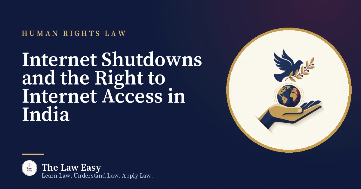 Cover: Internet Shutdowns and the Right to Internet Access in India