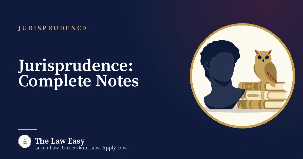 Cover: Jurisprudence: Complete Notes