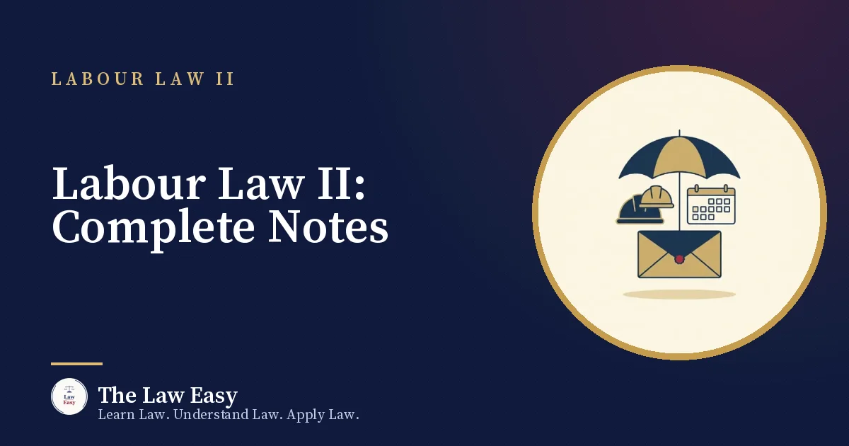 Cover: Labour Law II: Complete Notes