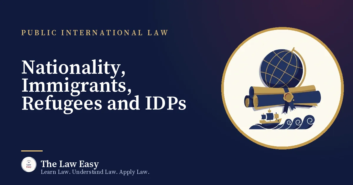 Cover: Nationality, Immigrants, Refugees and IDPs