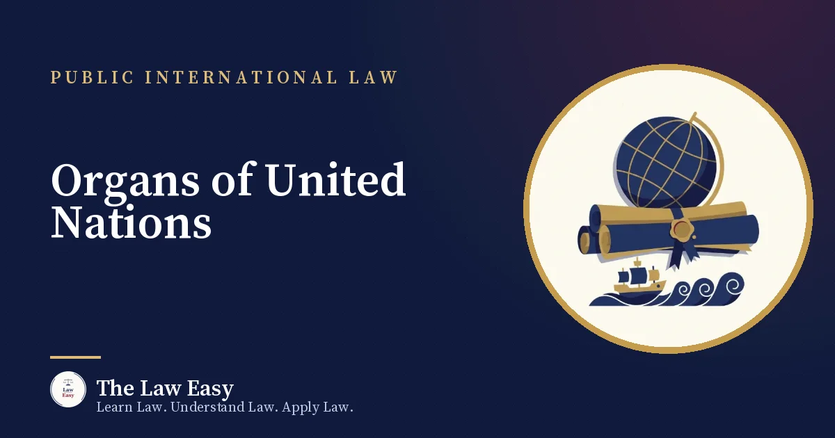 Cover: Organs of United Nations