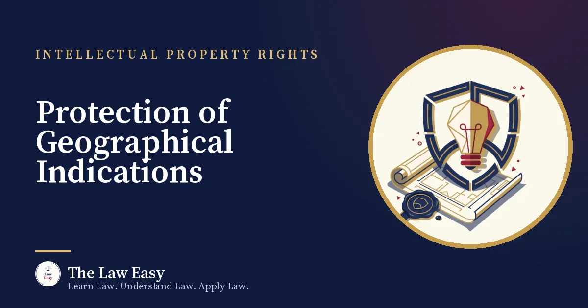 Cover: Protection of Geographical Indications