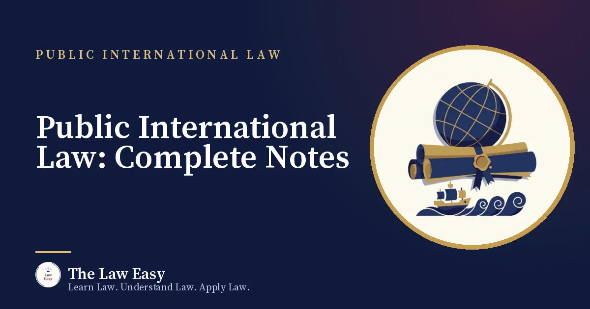 Cover: Public International Law: Complete Notes