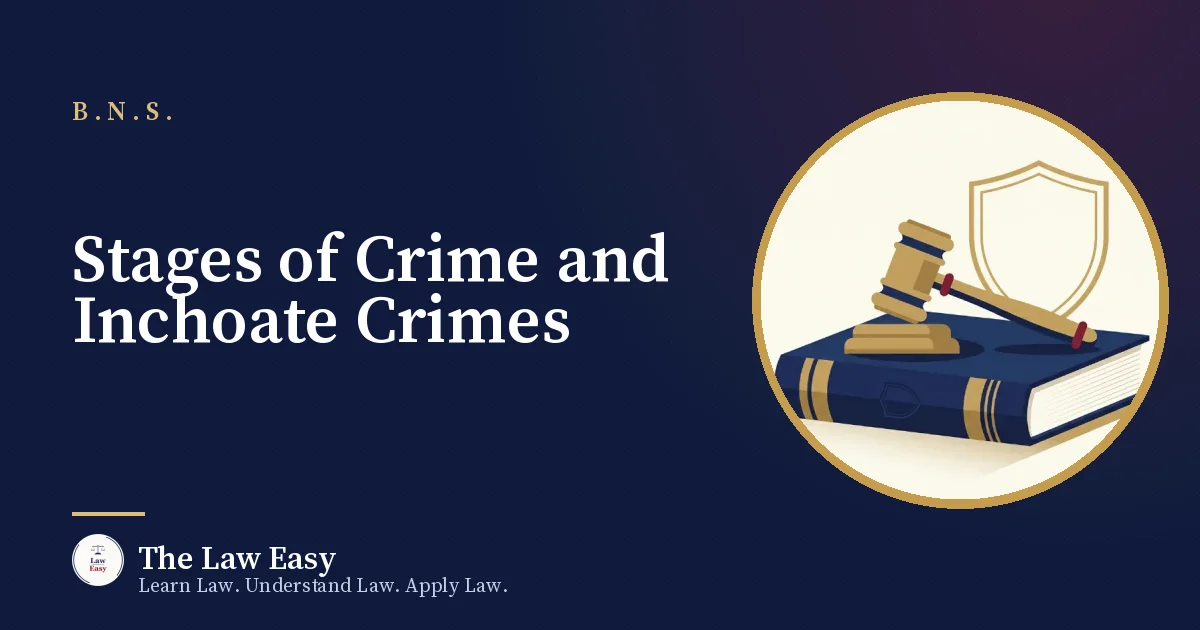 Cover: Stages of Crime and Inchoate Crimes