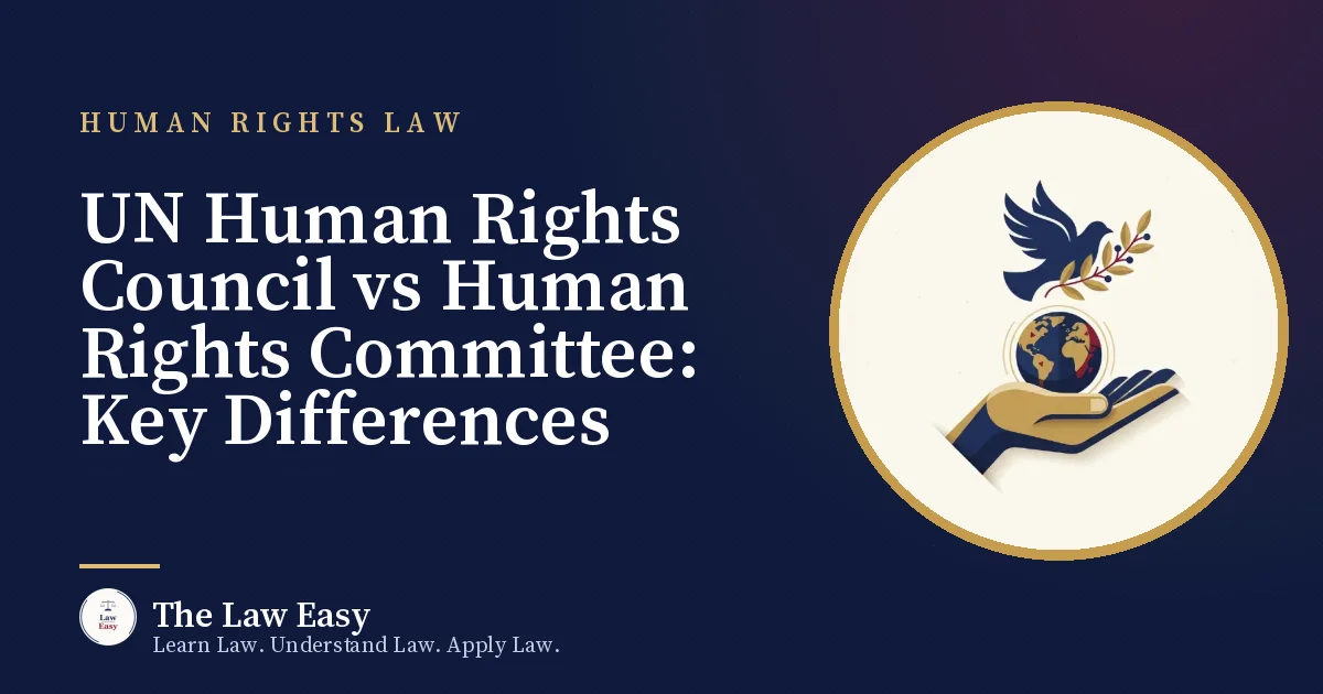 Cover: UN Human Rights Council vs Human Rights Committee: Key Differences