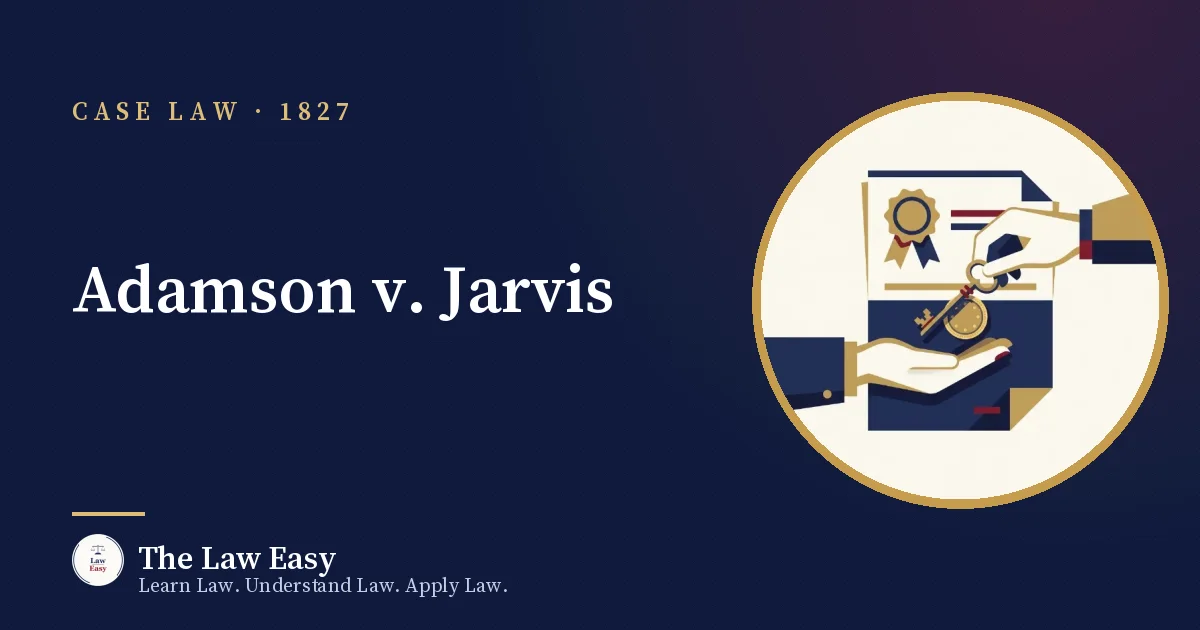 Cover: Adamson v. Jarvis