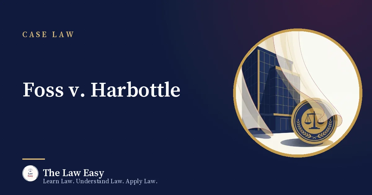 Cover: Foss v. Harbottle