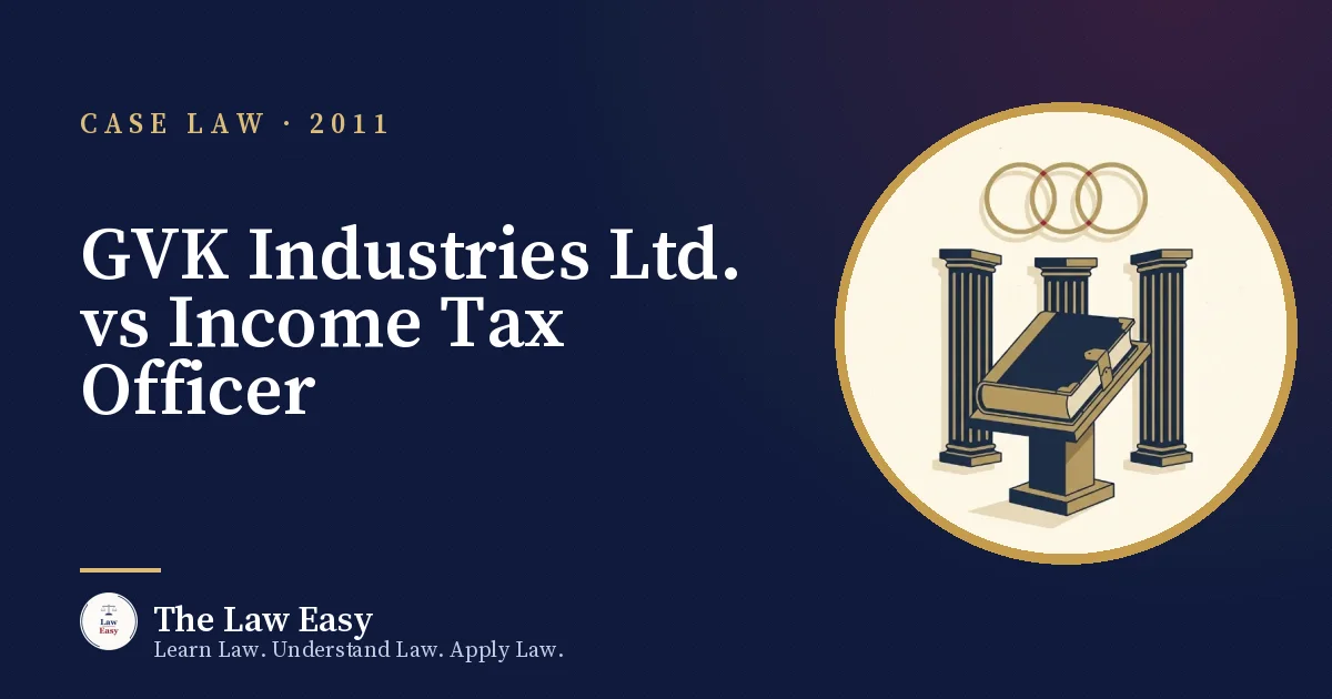 Cover: GVK Industries Ltd. vs Income Tax Officer