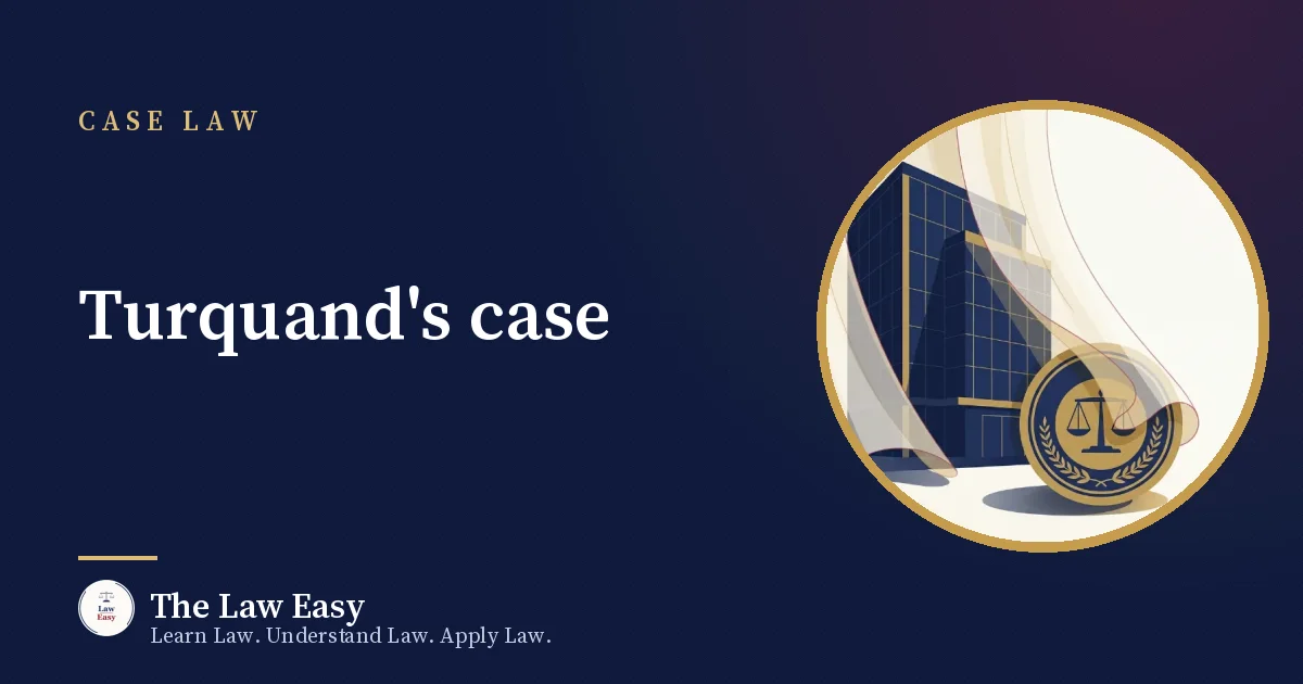 Cover: Turquand's case
