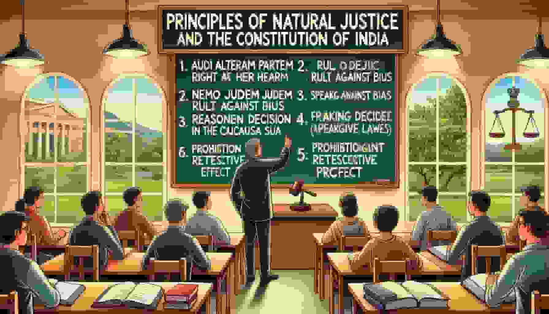 Principles of Natural Justice and Constitution of India
